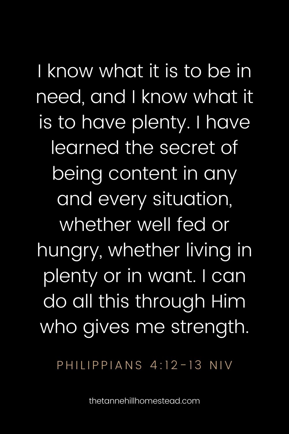 Philippians 4:12-13 - Bible verses about contentment