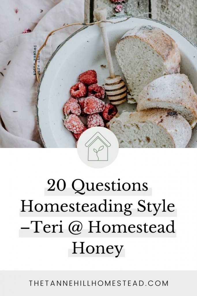 We're playing 20 Questions with Teri @ Homestead Honey so that you can get to know more about her story and what homesteading is really like. Check it out now!