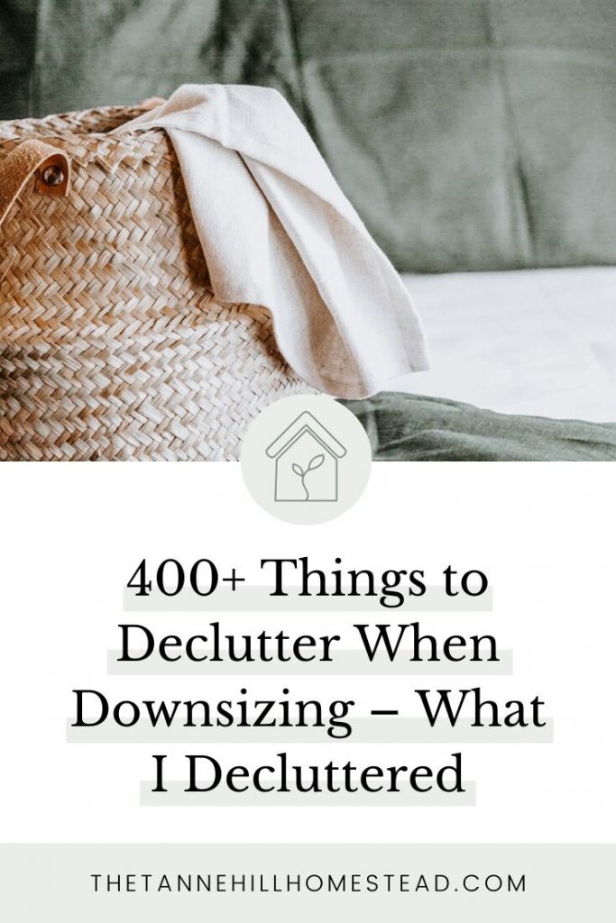 Finding things to declutter to ensure you fit comfortably in your new space that is more difficult than actually downsizing..