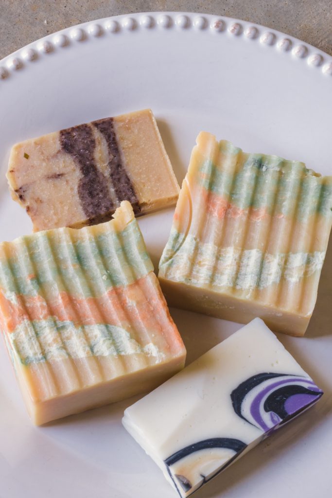 Nancy's Soap Harvest soap odds and ends mash soap bar is a very creative way to approach zero waste soap! I love these bars, especially for their size! Just another one of my favorite zero waste shower swaps.