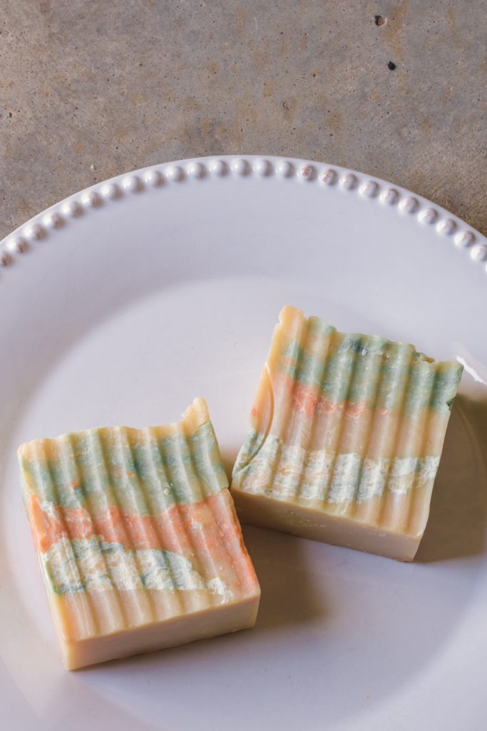 Nancy's Soap Harvest soap odds and ends mash soap bar is a very creative way to approach zero waste soap! I love these bars, especially for their size! Just another one of my favorite zero waste shower swaps.