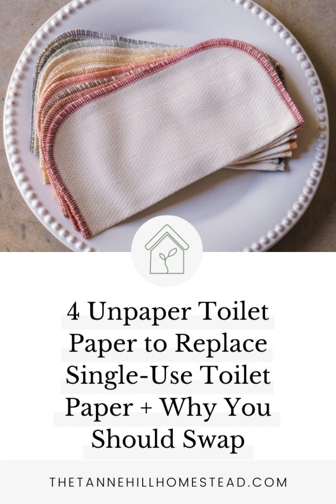 Serious about increasing your bathroom's sustainability? One thing change you can make is to use unpaper toilet paper! Here's why & how!
