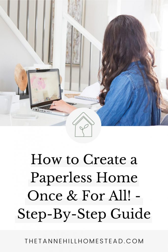 Want to learn how to create a paperless home? Check out this step-by-step guide to going paperless at home so you can stop being overwhelmed with paper clutter!